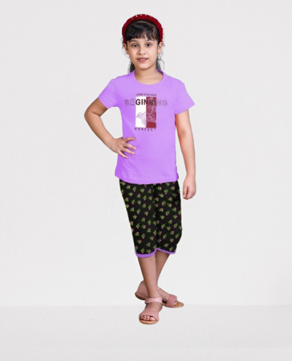 174-NAVY 34TH HS Kids' Cotton Nightwear Set