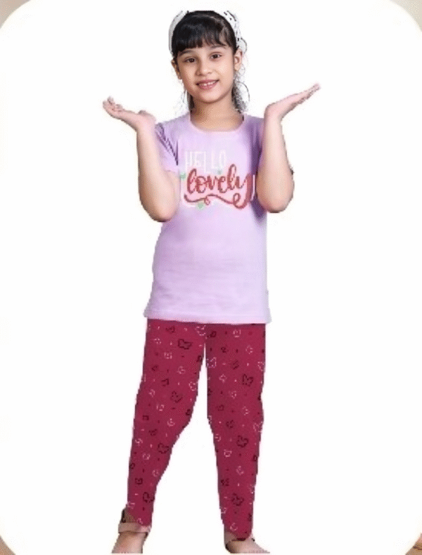 Anushka Full Pant Set – Girls’ Cotton Printed Nightwear