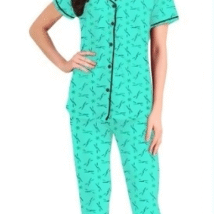 Lara Print Cotton Full Pant Set – Women’s Nightwear Pajama Set